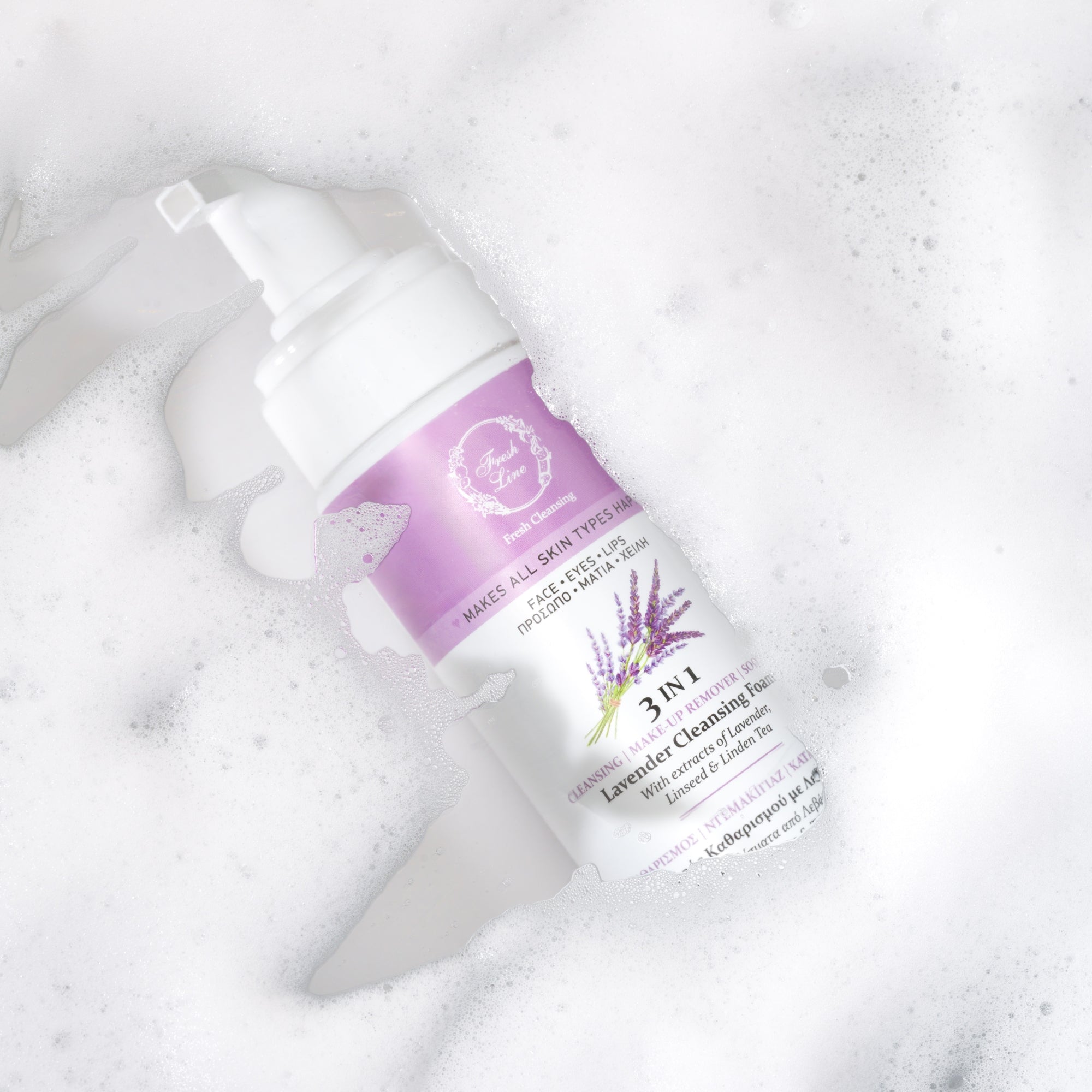 Lavender Cleansing Foam for face, eyes & lips