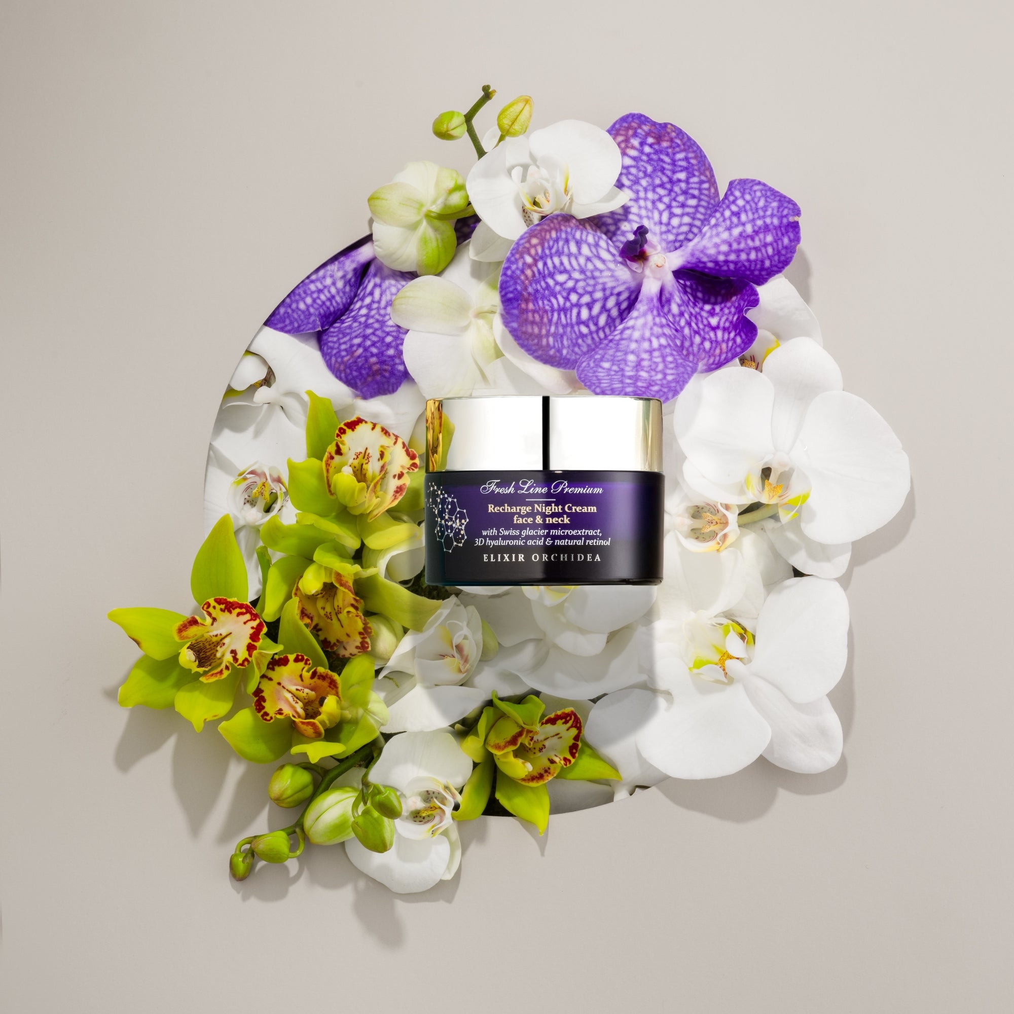 Elixir Orchidea Recharge Night Cream for Face & Neck